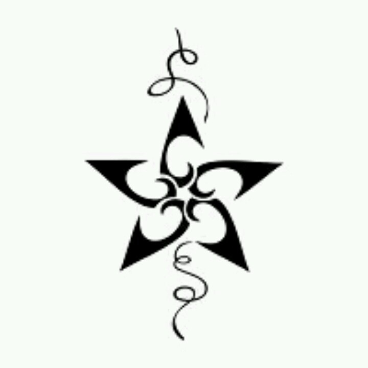 Tribal star flower | Tattoos & Piercings | Pinterest