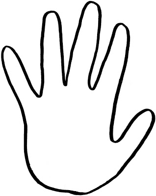 Handprint Outline Images & Pictures - Becuo