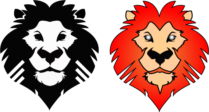 Learning Illustrator: Lion | PUCKSnHOOPS