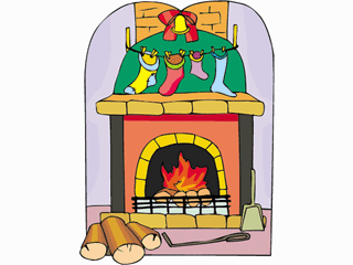 Christmas Fireplace Clip Art Christmas Fireplace Clip Art