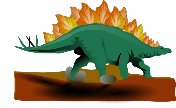Stegosaurus clip art - vector clip art online, royalty free ...