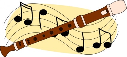 Flute Music Clip Art-vector Clip Art-free Vector Free Download