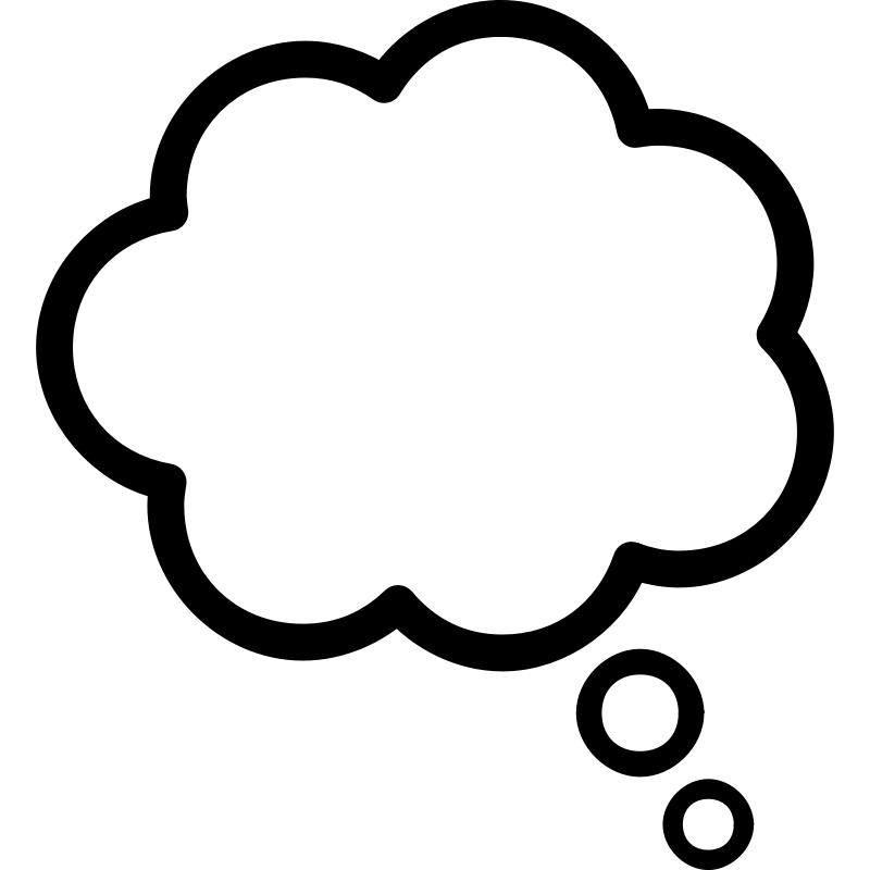 Clipart - thought cloud