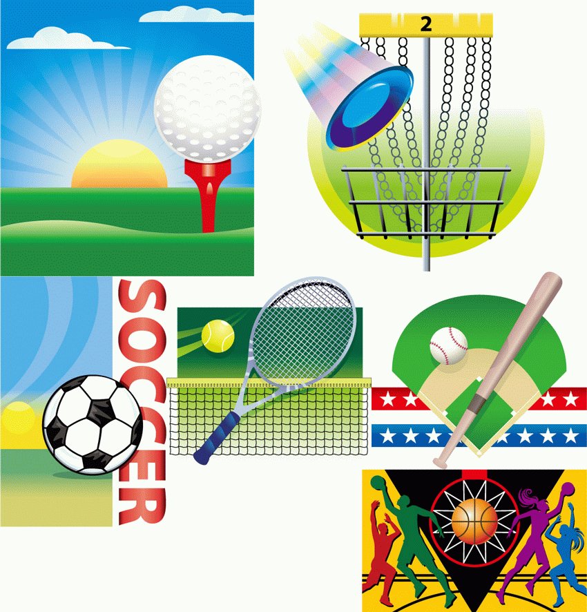 6 Vector sports illustration | Vector Images - Free Vector Art ...