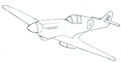 How to Draw a Fighter Plane - Draw Step by Step