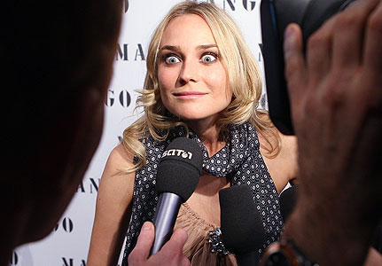 Diane Kruger excited face -Face Reaction