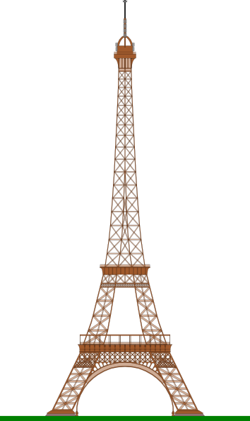 Eiffel Tower Paris Clip Art at Clker.com - vector clip art online ...