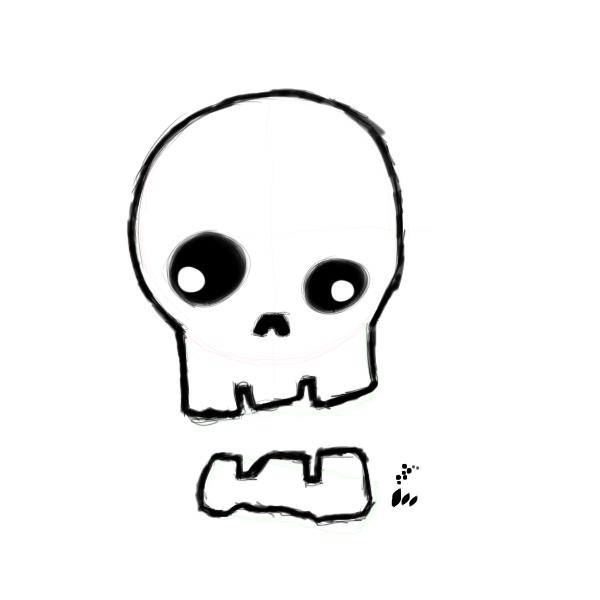 Simple Skull Drawing - Gallery - Cliparts.co