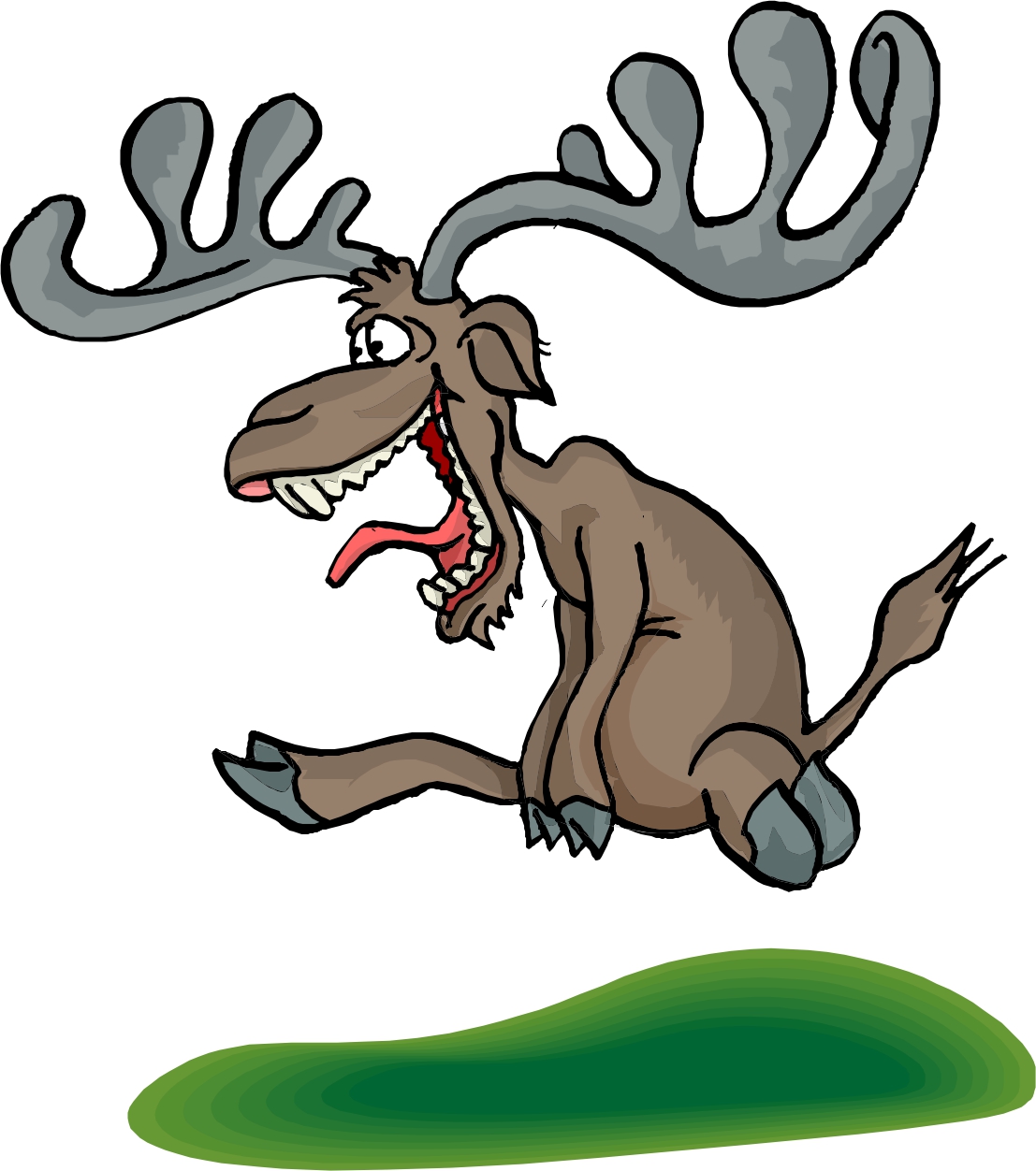 funny moose clipart - photo #19