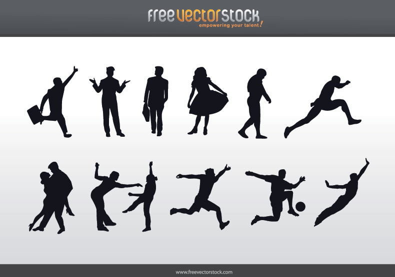 People silhouettes Vector - Free Vector Download | Qvectors.net