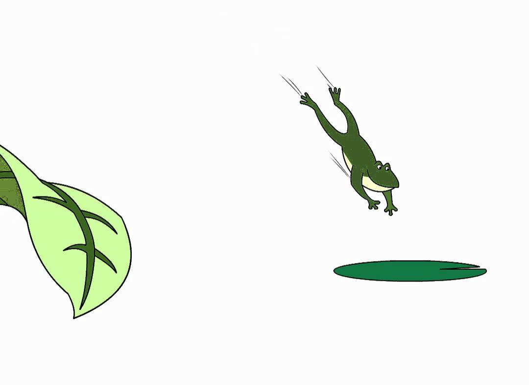 Jumping frog animation - YouTube