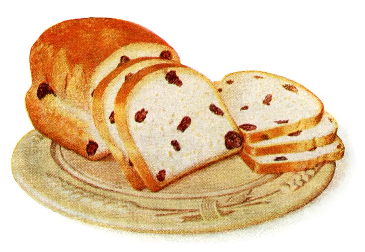 Clip Art: Fruit/Raisin Bread | Bread ~ Fruit/Raisins Added | Pinterest