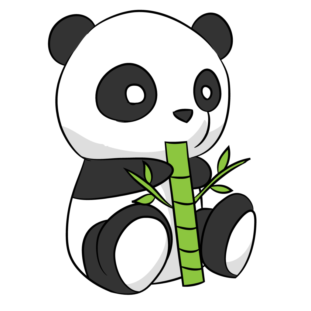 Cute Panda Drawing - Cliparts.co