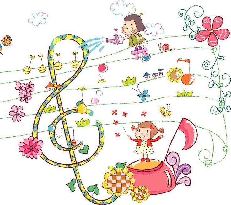 music cartoons pictures | music,cartoon,note,letter,kid,girl,cute ...
