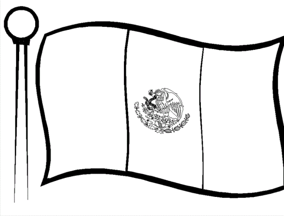 Mexican Flag Coloring Page Free - Flags Coloring pages of ...