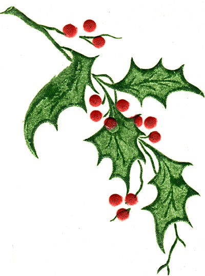 holly leaves clipart free - photo #32
