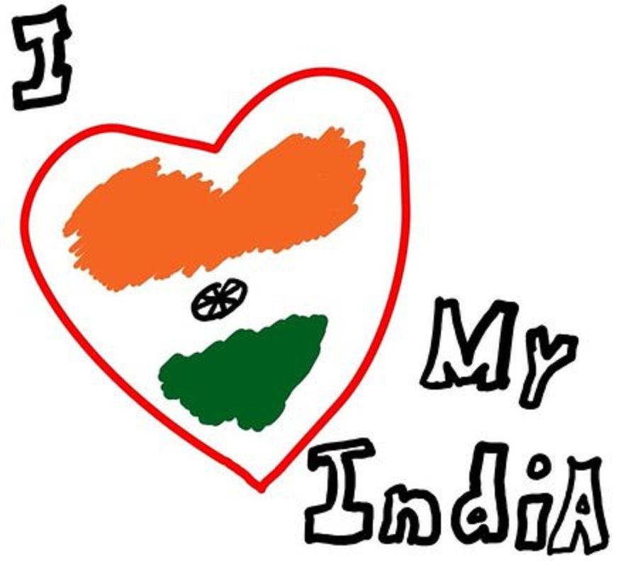I Love My India Heart Wallpaper of 15th August Independence Day ...