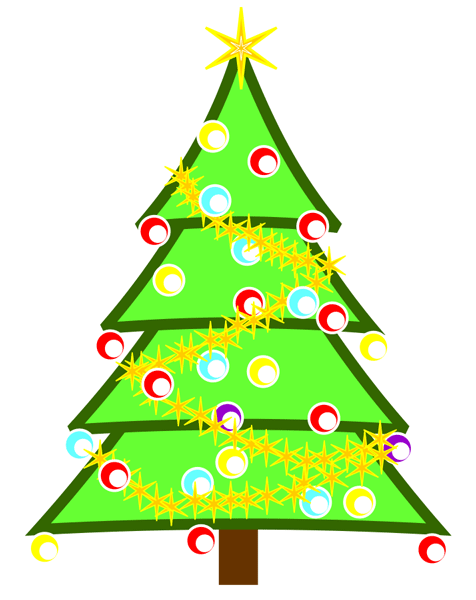 Simple Christmas Tree Clipart