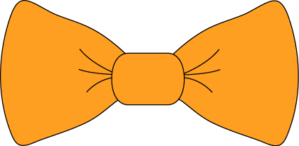 Orange Bow Tie Clip Art - Orange Bow Tie Image