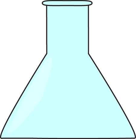 Empty Science Beaker Clip Art - Empty Science Beaker Vector Image