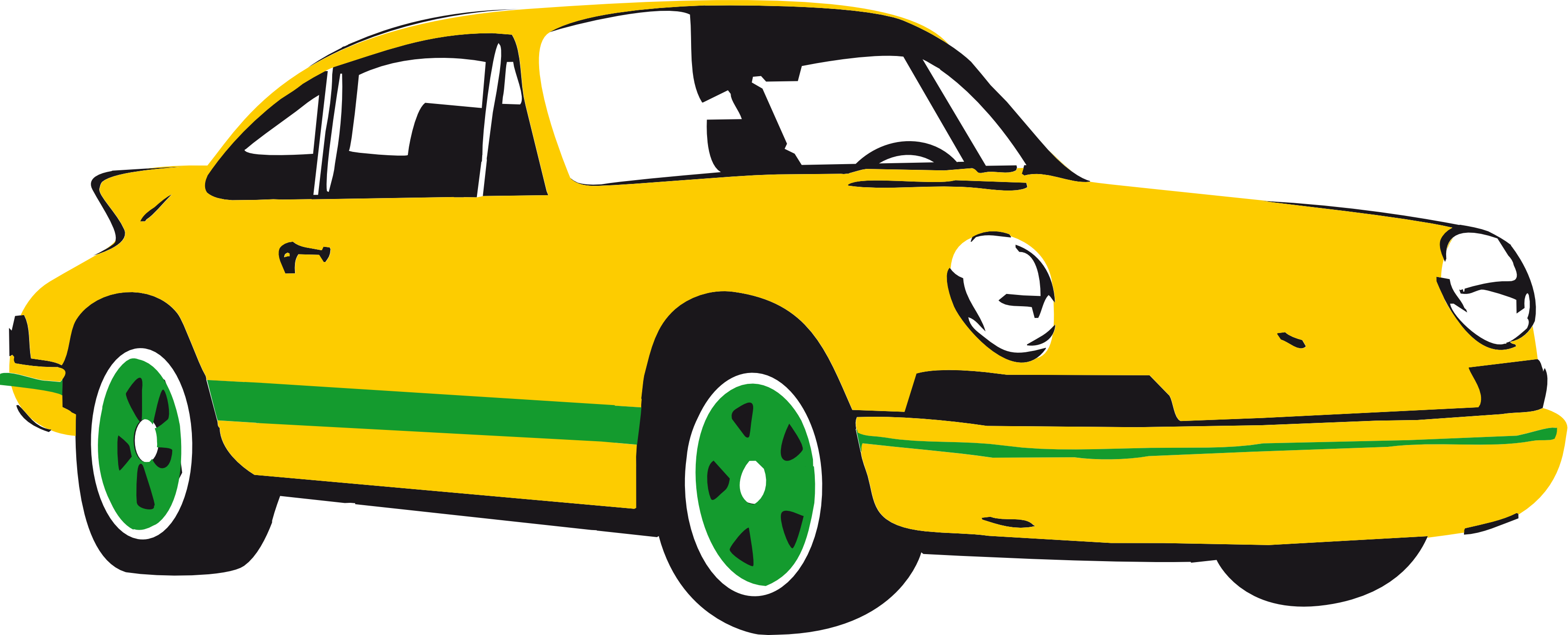 Clip Art: Sport Car Yellow Scalable Vector ... - ClipArt Best ...