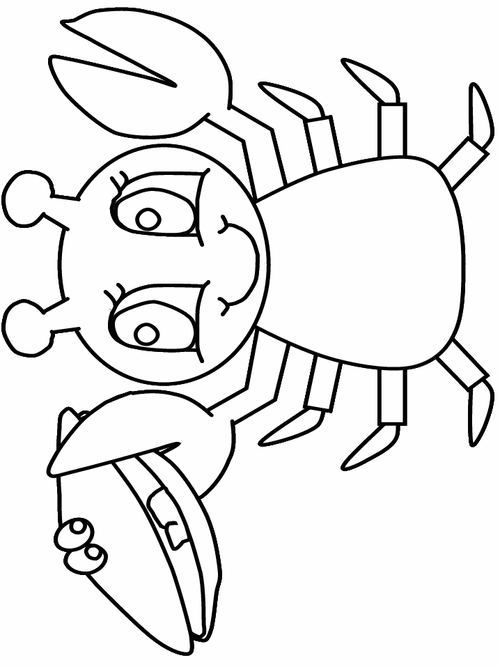 ocean lobster animals coloring pages book | thingkid.