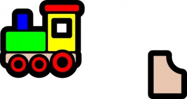 Toy Train Icon clip art Vector | Free Download