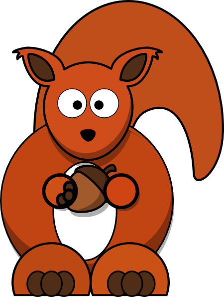 Red Squirrel clip art - vector clip art online, royalty free ...