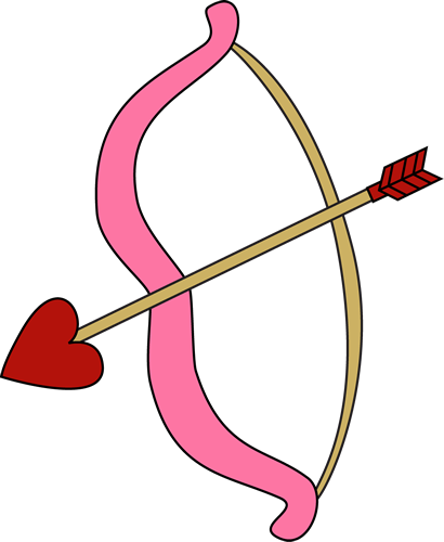 Valentine's Day Bow and Arrow Clip Art - Valentine's Day Bow and ...