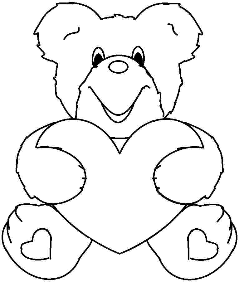 Free Printable Valentine Colouring Pages For Little Kids - #