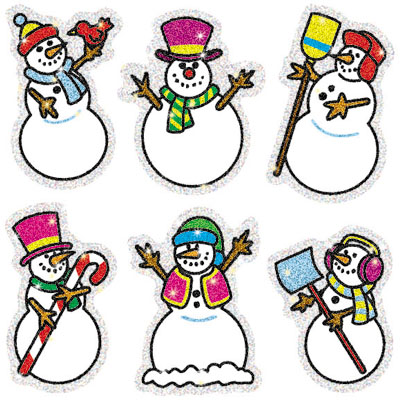 Snowmen Dazzle  Stickers, 90/pkg [ CD2926 ] - Carson-Dellosa ...