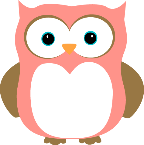 Owl Pink Brown image - vector clip art online, royalty free ...