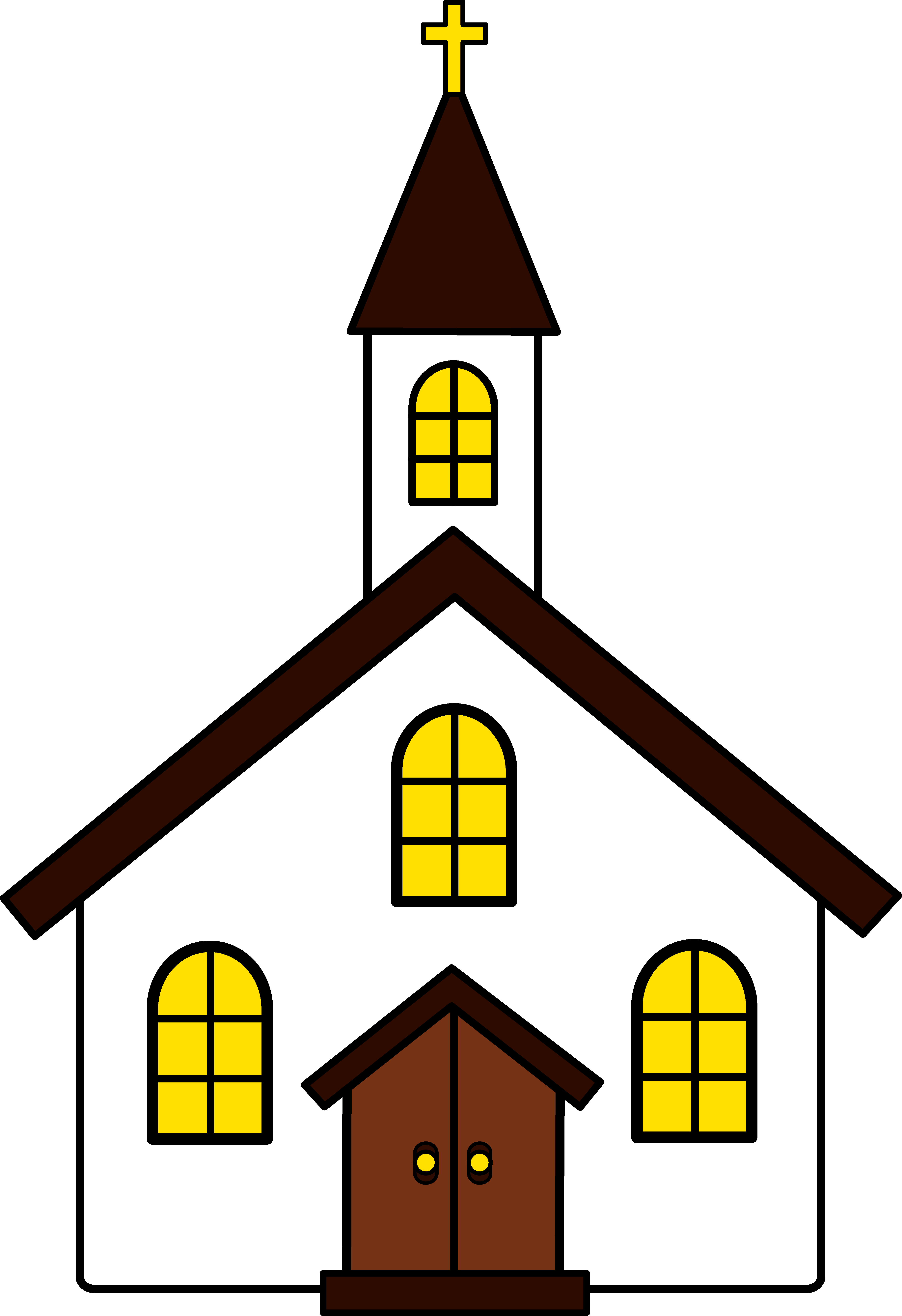 Church Clip Art Black And White | Clipart Panda - Free Clipart Images