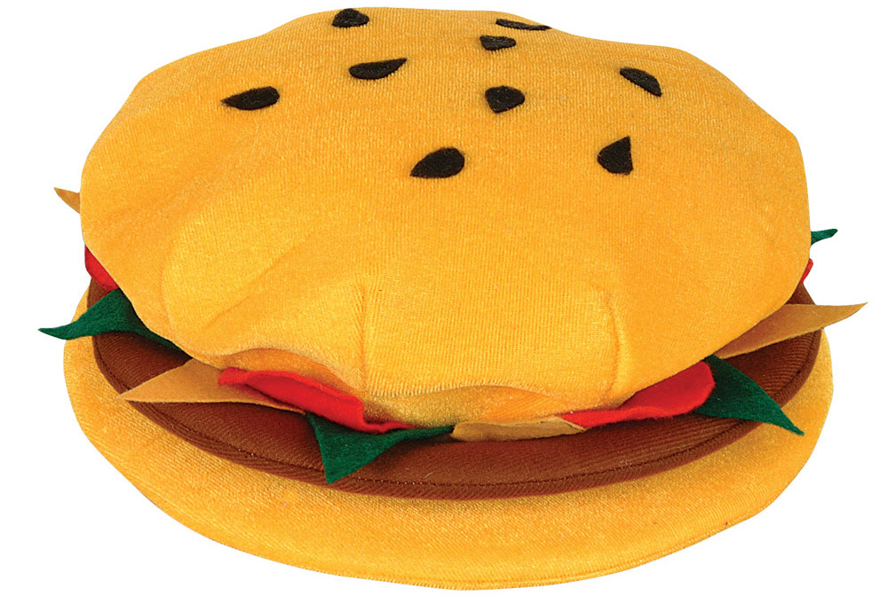 Wholesale Novelty Plush Cheeseburger Hats For Sale