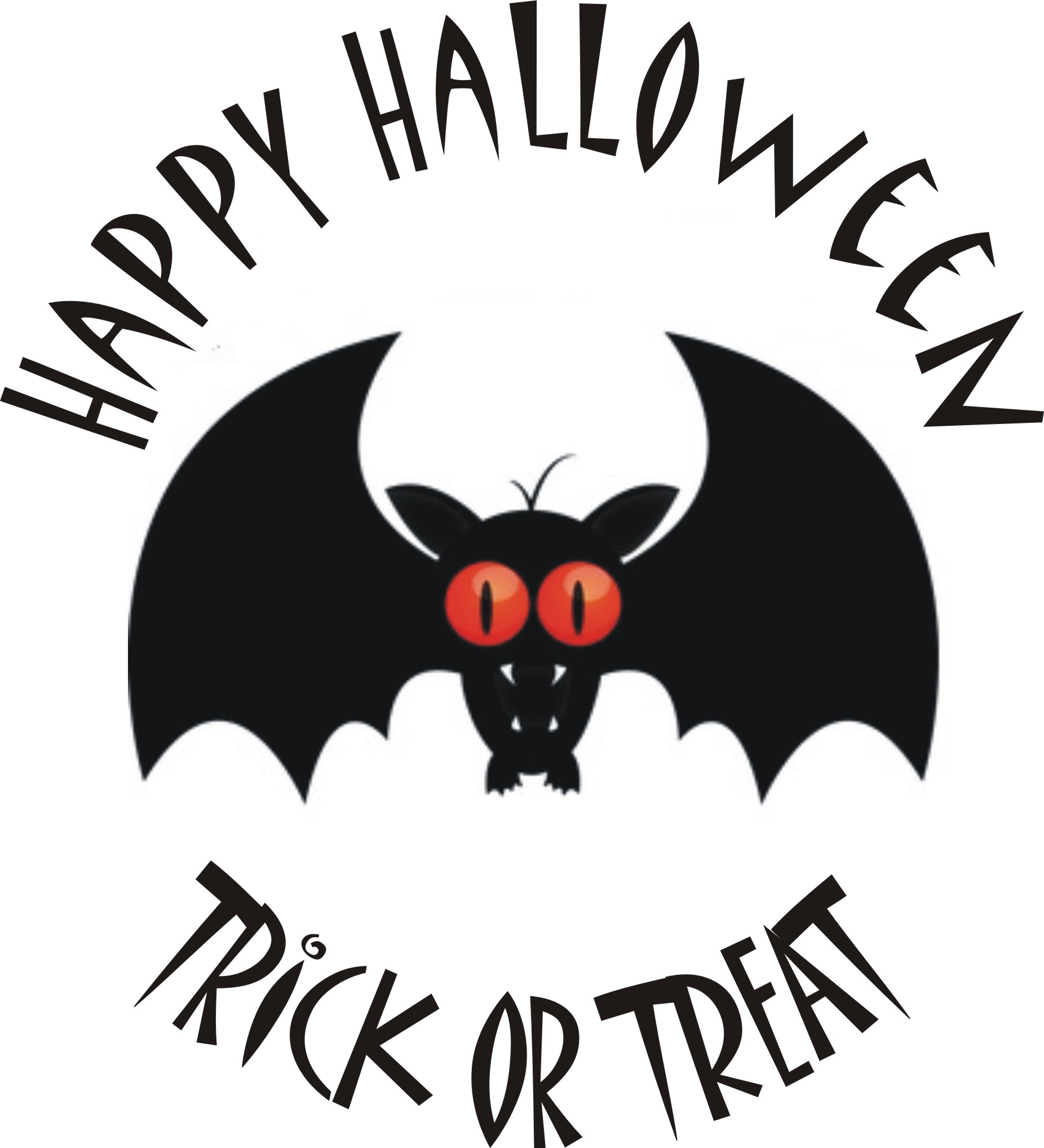 Boggle Eyed Bat Halloween Sticker