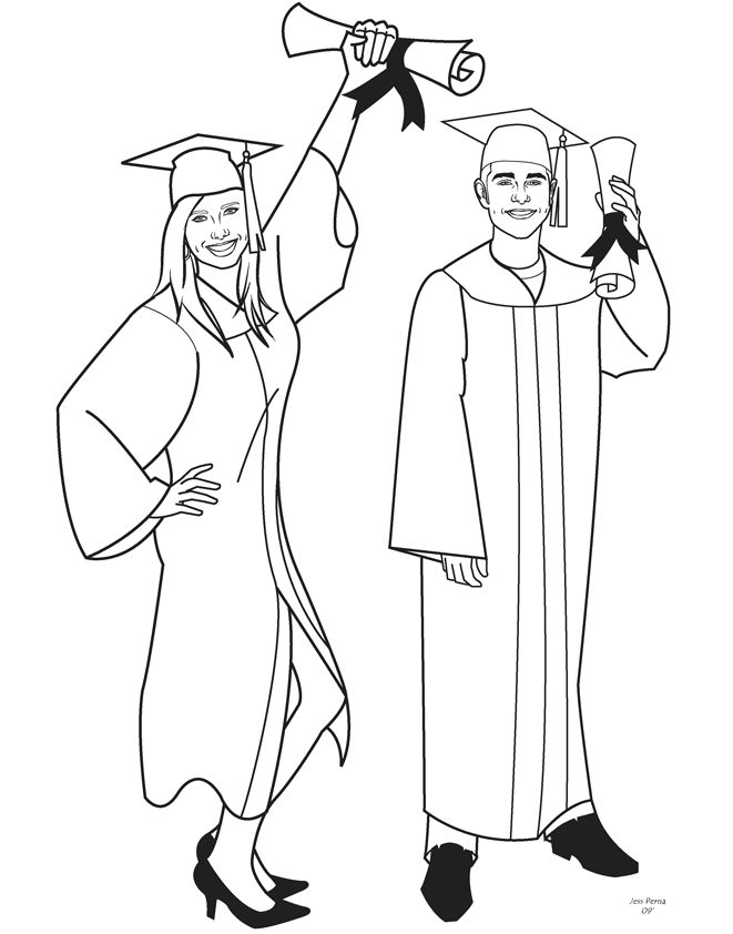 cartoon graduates