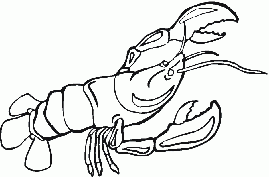 Cartoon Clipart Of A Black And White Devil Lobster Or Crawdad ...