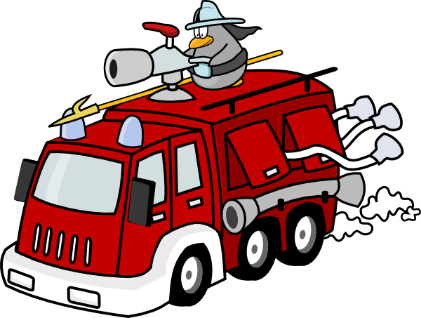 Fire Engine clip art - vector clip art online, royalty free ...