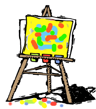 colorful easel - Clip Art Gallery