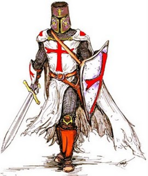Knight Templar image - vector clip art online, royalty free ...