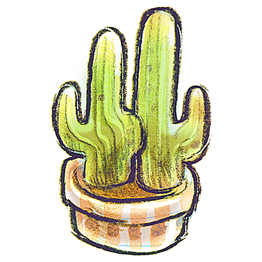 Crayon Cactus Icon, PNG ClipArt Image | IconBug.com