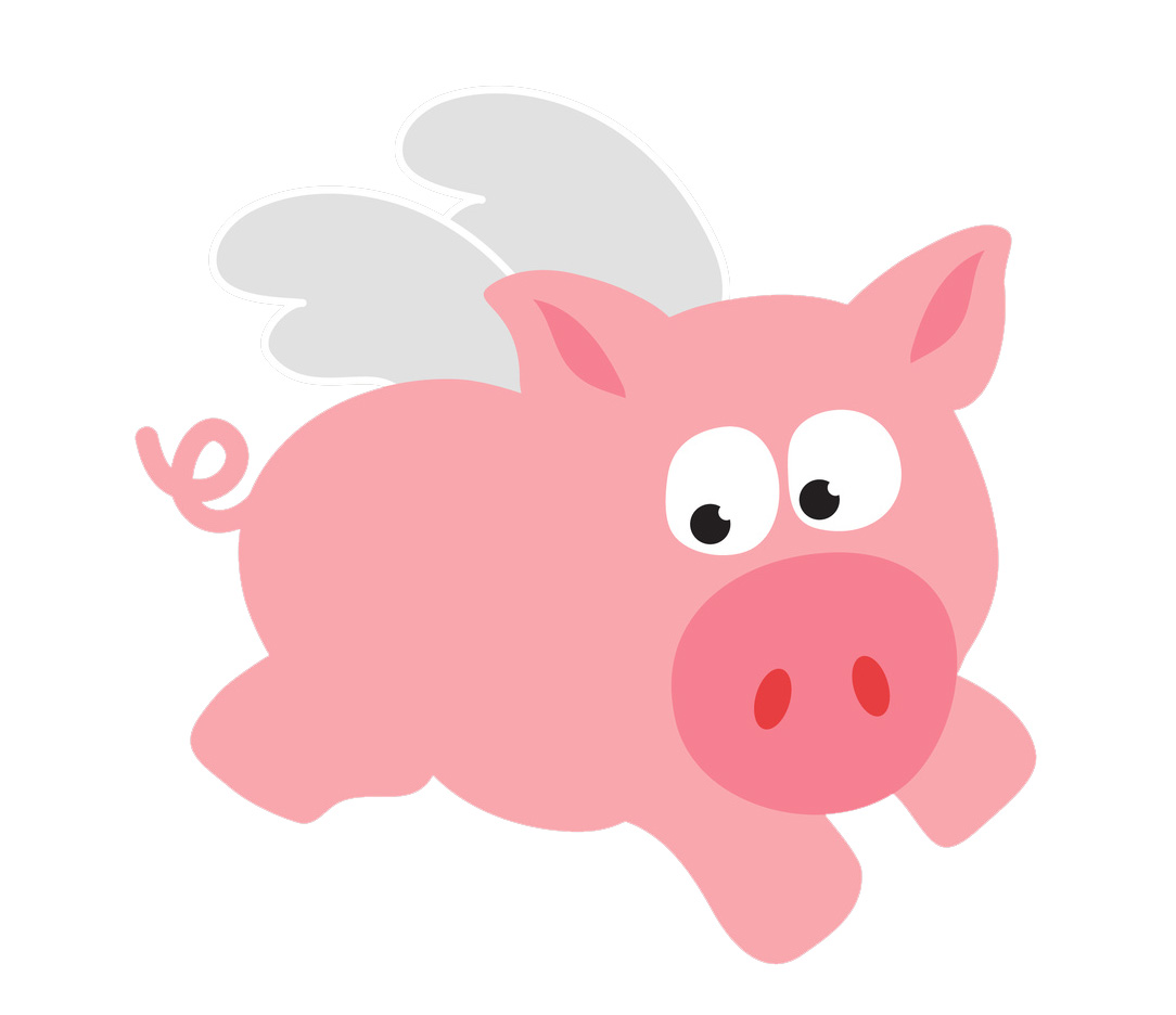 clipart flying pig - photo #20