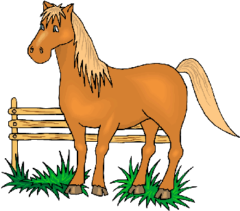 Classic Horse Colored Clip Art pony     Classic Horse - ClipArt ...