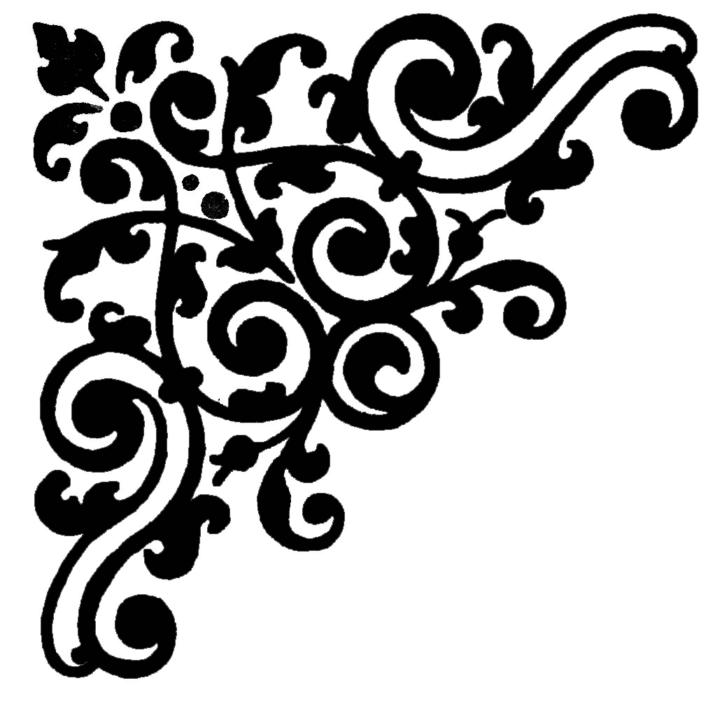 free black and white scroll clip art - photo #38
