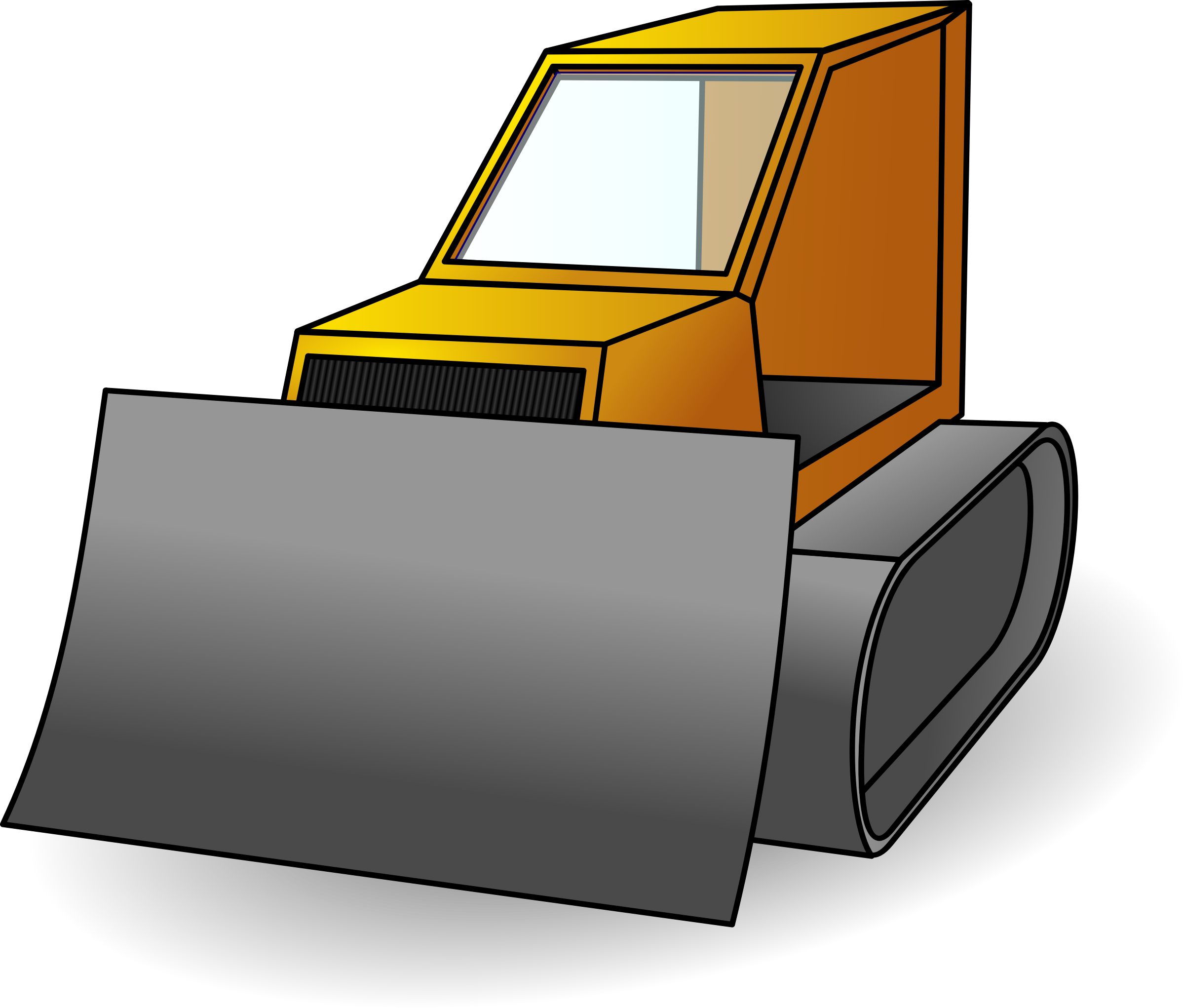 Clipart - bulldozer