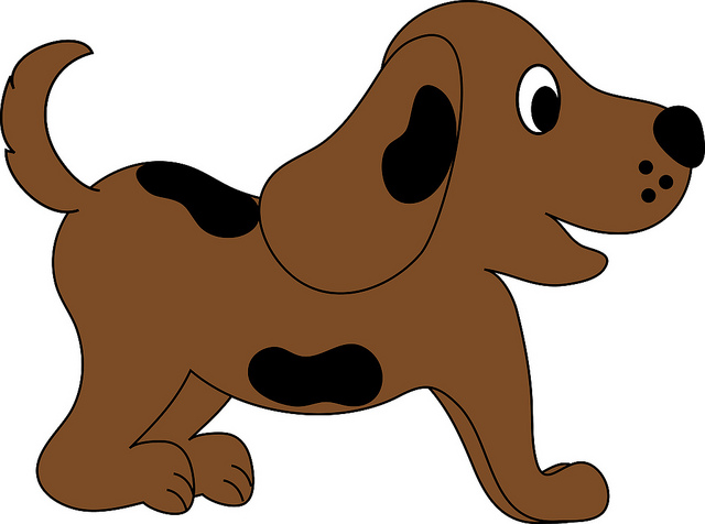Clip Art Illustration of a Cartoon Puppy | Flickr - Photo Sharing ...