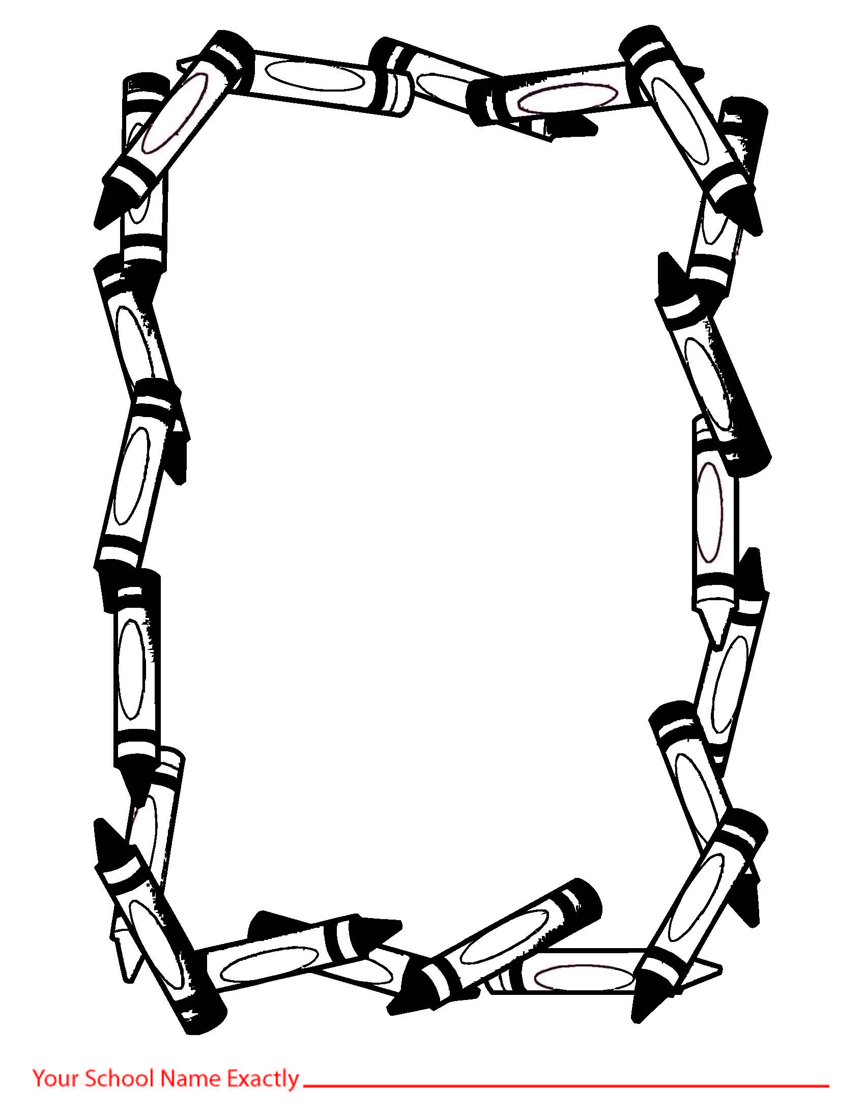 Crayon Border Clip Art Cliparts co