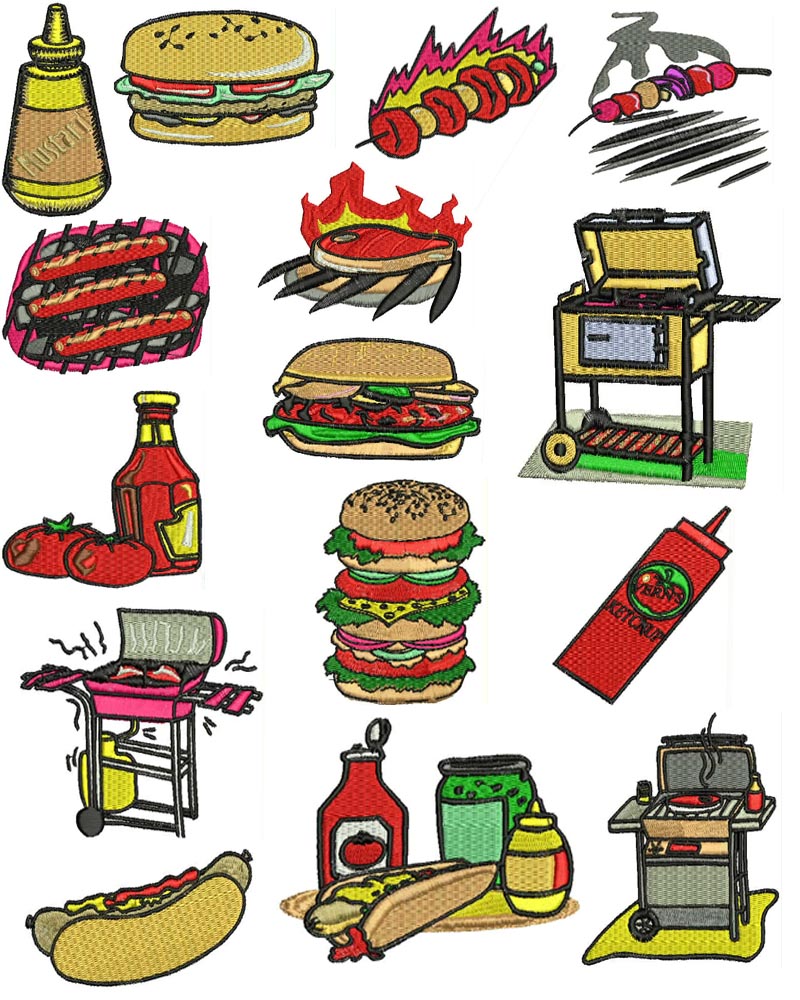 Images For > Cartoon Bbq Food