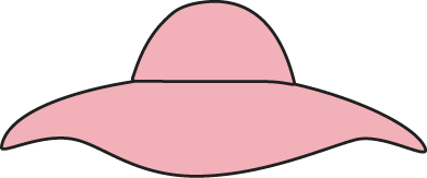 Pink Sun Hat Clip Art - Pink Sun Hat Image