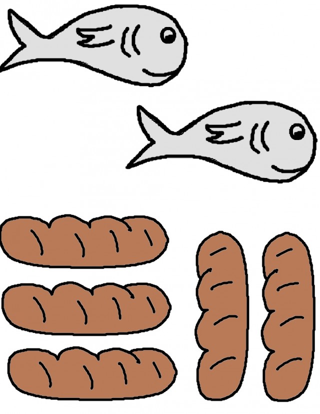 Loaves And Fishes Colouring ClipArt Best 217536 Loaves And Fishes ...